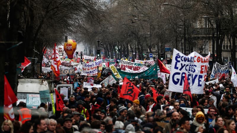 La manifestation parisienne du jeudi 9 janvier - Abdulmonam Eassa - AFP