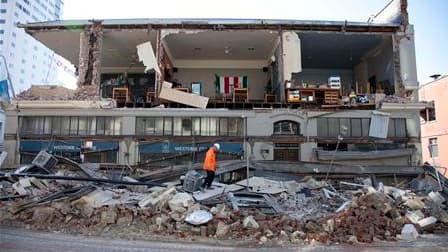 A Christchurch, la deuxième ville de Nouvelle-Zélande. L'état d'urgence a été décrété après qu'un violent séisme s'est produit dans la nuit de vendredi à samedi à une trentaine de kilomètres de cette ville de 350.000 habitants, occasionnant d'importants d