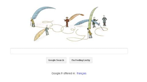 Le doodle du jour de Google erst consacré au philosophe danois Kierkegaard, né il y a 200 ans.