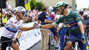 Tim Merlier et Jonathan Milan sur le Tour de France le 14 juillet 2025