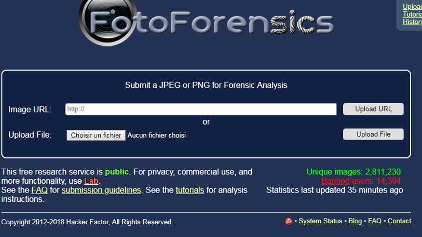 FotoForensics permet de repérer les images retouchées. 