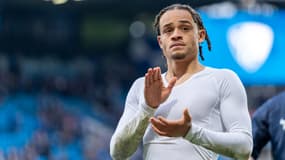 Le milieu de terrain Xavi Simons avec le RB Leipzig le 2 mars 2024