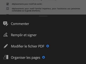 Adobe Acrobat Reader comprend une fonctionnalité pour signer un document en ligne. 