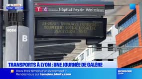 Lyon: une deuxième journée de galère dans les transports