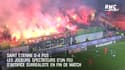 St Etienne-PSG : Les joueurs spectateurs d'un feu d'artifice surréaliste en fin de match