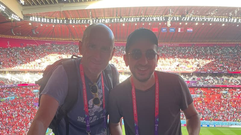 Gilbert Brisbois et Jimmy Braun lors de Croatie-Maroc