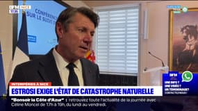 Intempéries à Nice: le maire Christian Estrosi demande la reconnaissance de l'état de catastrophe naturelle