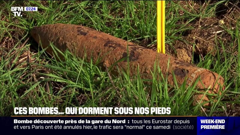 Bombes, obus... chaque année, 300 à 800 tonnes de déchets militaires sont déminées