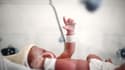 Un nouveau-né dans une couveuse juste après sa naissance à la maternité d'un hôpital de Paris, le 29 juin 2022.


