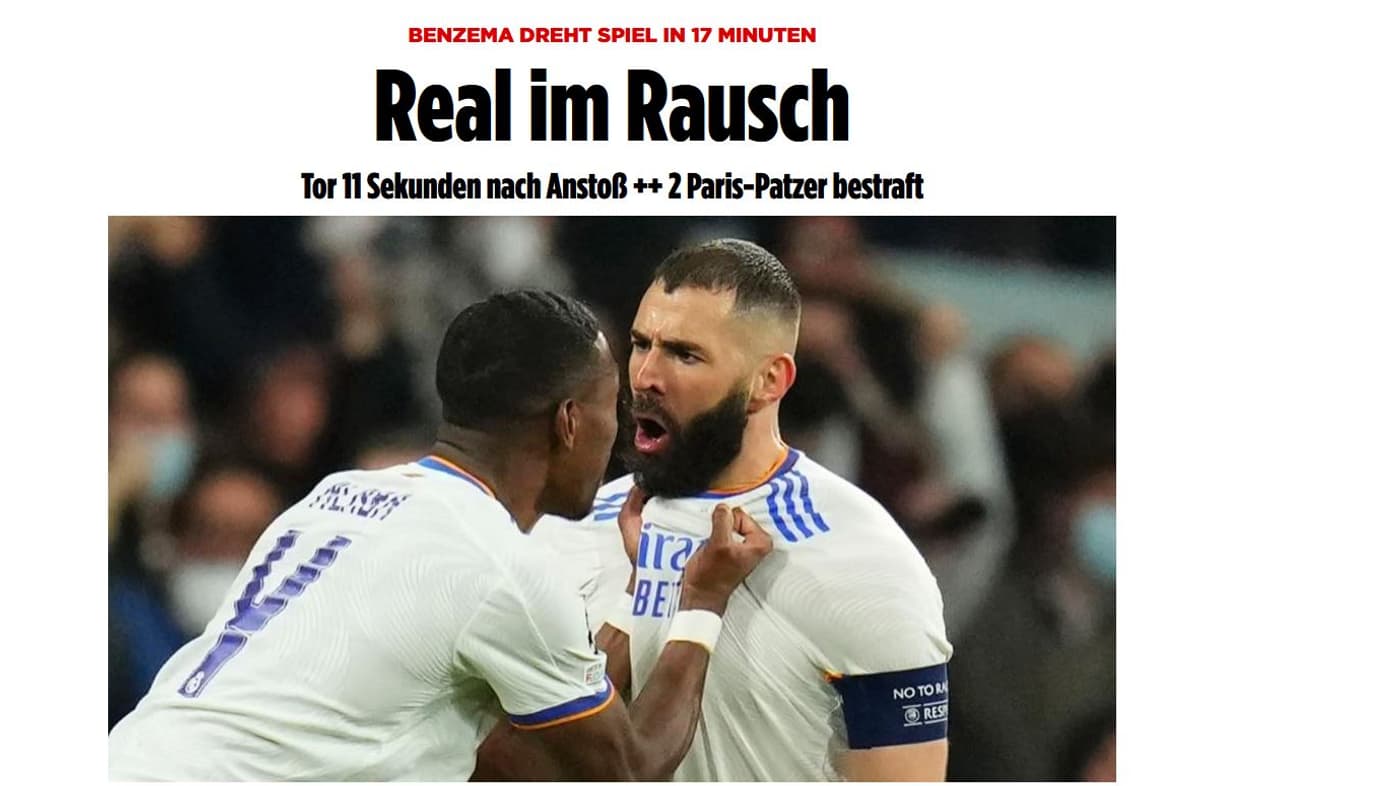 Bild impressionné par Benzema