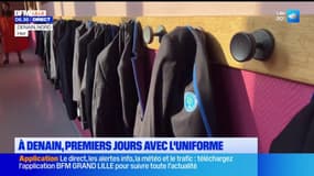 Nord: à Denain, premiers jours avec l'uniforme à l'école