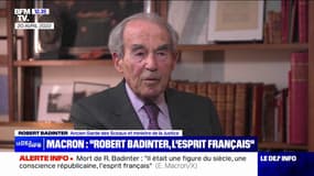 "Il a une capacité à se projeter sur l'avenir": Robert Badinter évoquait Emmanuel Macron durant l'entre-deux-tours en 2022