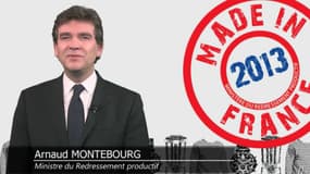 Arnaud Montebourg, "ministre de l'hospitalité industrielle", pour ses voeux 2013.