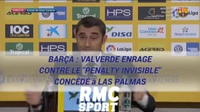 Barça : Valverde enrage contre le "penalty invisible" concédé à Las Palmas