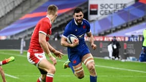 Charles Ollivon avec le XV de France pendant le Tournoi des VI Nations 2021