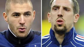 Karim Benzema et Franck Ribéry