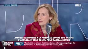 Attaque à la prison de Condé-sur-Sarthe: la ministre de la Justice Nicole Belloubet était l'invitée de RMC