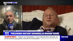 La maison de Benoît Poelvoorde en Belgique taguée en raison de son soutien à Gérard Depardieu