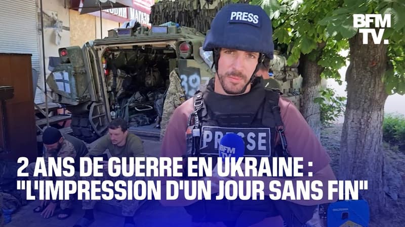 Deux ans de guerre en Ukraine: un reporter de BFMTV fait le point