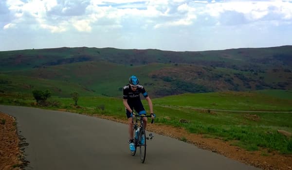 Chris Froome prépare actuellement  le Tour 2015 en Afrique du sud.