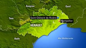 Saint-Clément-de-Rivière dans l'Hérault, où fait classe l'enseignante qui a utilisé la croix gammée en cours de géométrie.