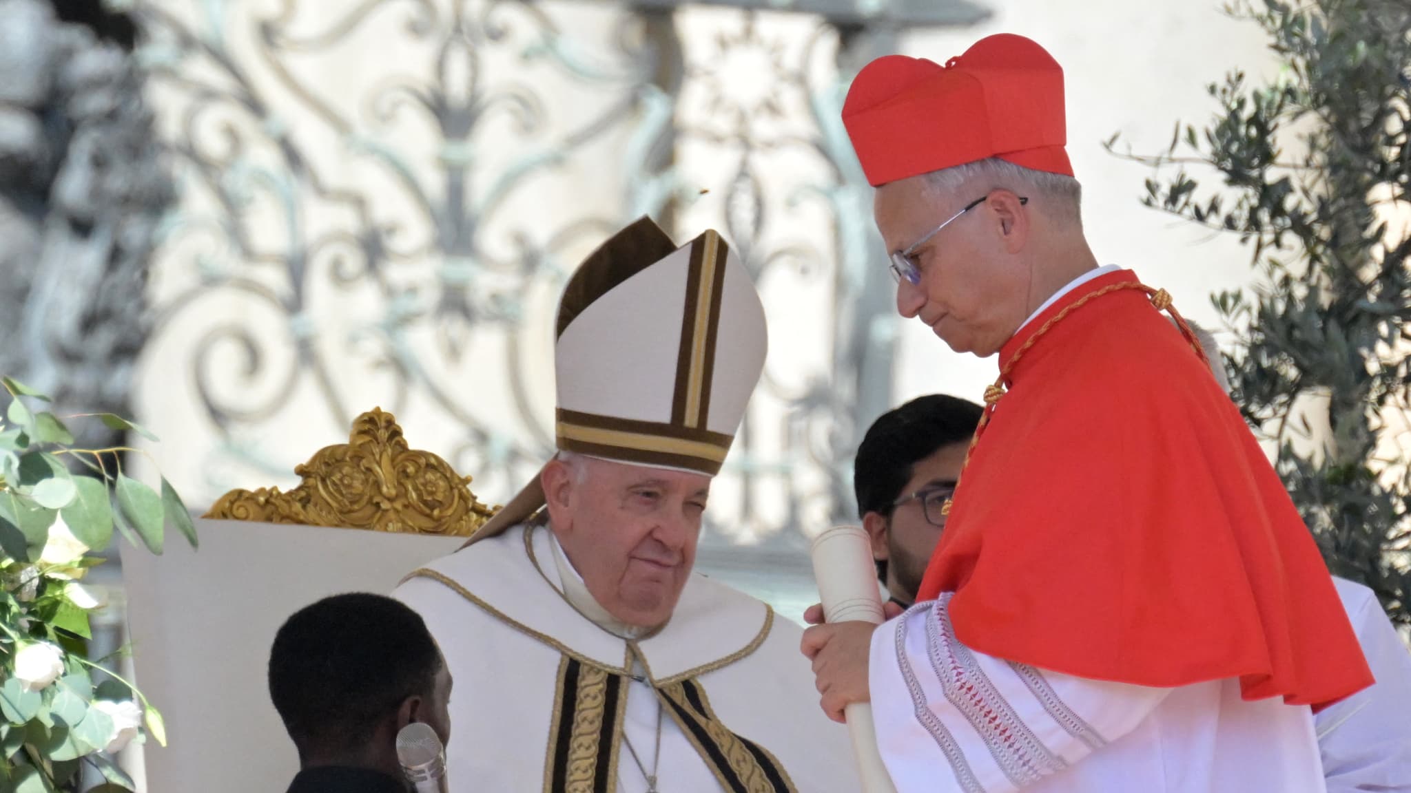 Robert Francis Prevost et le pape François, le 30 septembre 2023. Robert Francis Prevost et le pape François, le 30 septembre 2023.