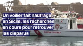 Italie: les recherches toujours en cours pour retrouver des survivants après le naufrage d’un voilier en Sicile   