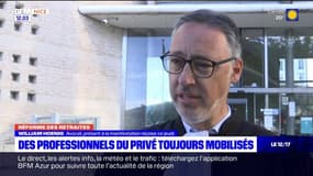 Retraites: les professionnels du privé toujours mobilisés à Nice