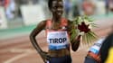 L'athlète kényane Agnes Tirop en mai 2018 à Doha, au Qatar