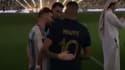 Lionel Messi et Kylian Mbappé après la finale du Mondial entre la France et l'Argentine, le 18 décembre 2022.