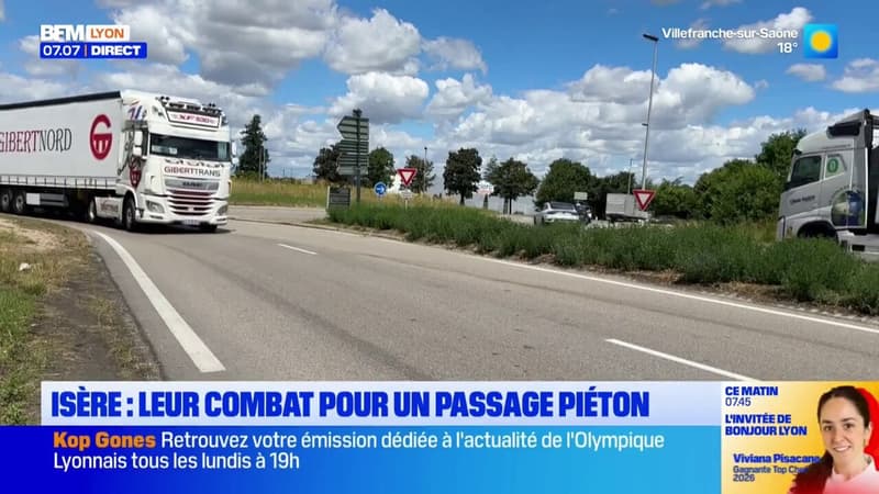 Isère : Ils demandent un passage piéton pour pouvoir accéder