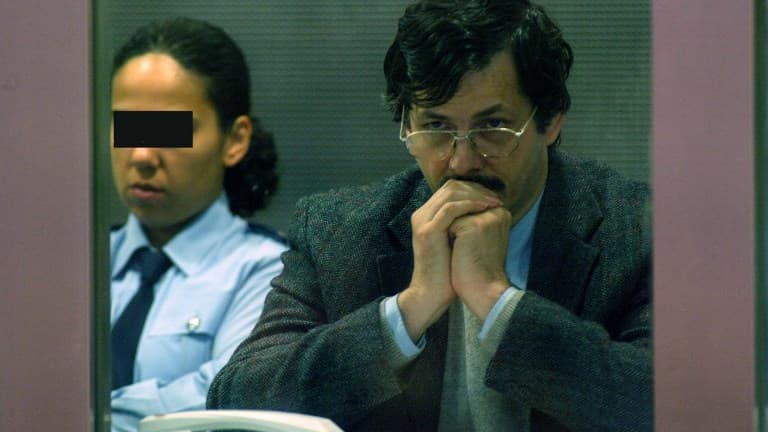 Marc Dutroux lors de son procès en 2004 à Arlon, en Belgique