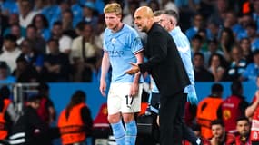 Kevin De Bruyne et Pep Guardiola