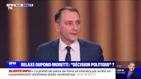 Relaxe d'Éric Dupond-Moretti: "Il n'est peut-être pas coupable de prise illégale d'intérêts, mais il est coupable d'incompétence, de mépris et d'insultes", affirme Laurent Jacobelli (RN)
