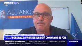 Agression à Bordeaux: "On se demande ce qu'il faisait toujours dehors", s'interroge Xavier Bounine, Secrétaire zonal d'Alliance Nouvelle Aquitaine, à propos du suspect