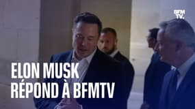 "Je suis très impressionné par le président Macron": Elon Musk répond à BFMTV