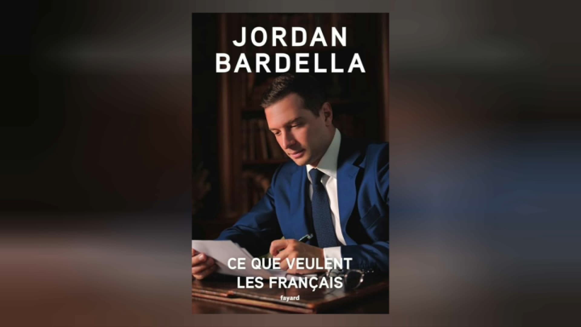 La couverture du nouveau livre de Jordan Bardella le président du RN, "Ce que veulent les Français"