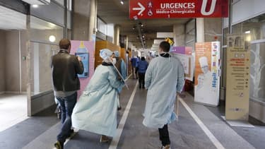 L'hôpital St-Antoine à Paris en grève en 2014.