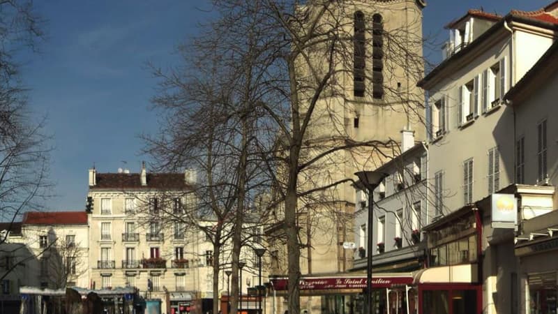 Vue du centre-ville d'Aubervilliers (93)