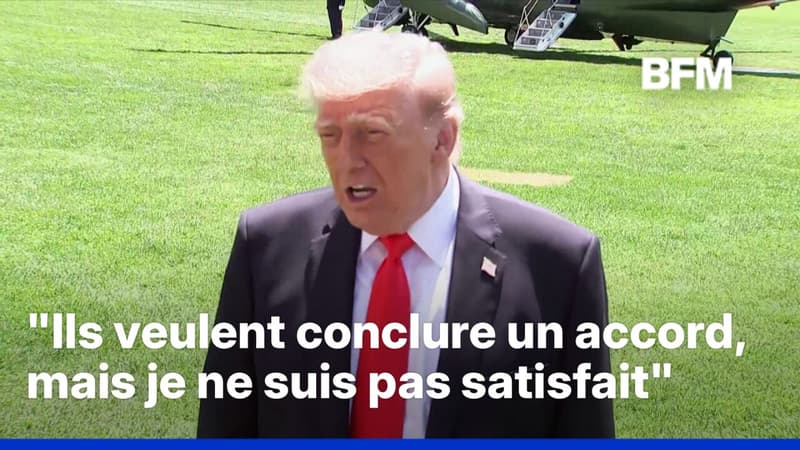 Pour Donald Trump, il y a "deux options", soit "détruire" l'Iran, soit "trouver un accord"