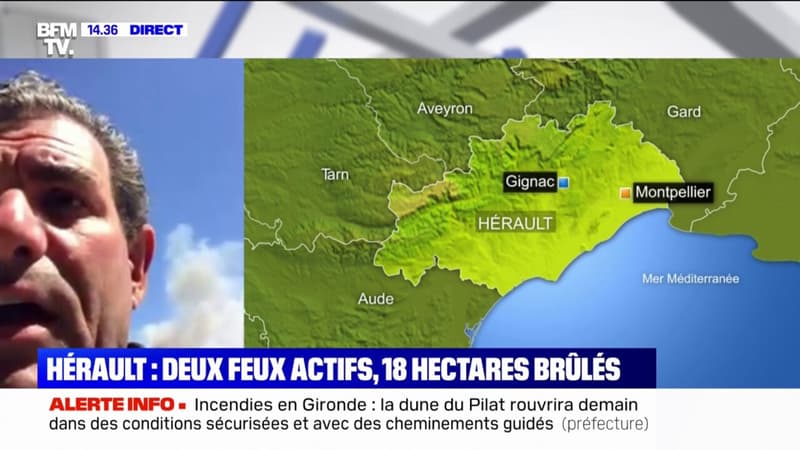Incendies dans l'Hérault: 