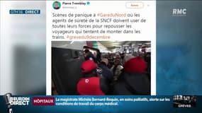 Scènes de panique, mouvements de foule: situation tendue sur les quais des RER à Paris
