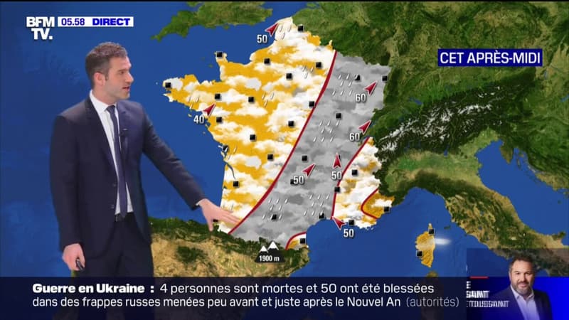 Météo: de la pluie et des températures en légère baisse ce lundi