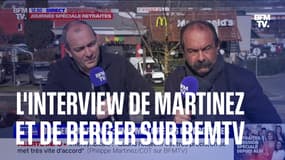  "On s'entend bien et on se respecte": Philippe Martinez et Laurent Berger ensemble sur le plateau de BFMTV