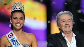 Marine Loprhelin, Miss France 2013, et Alain Delon