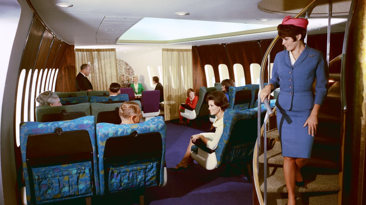 L'intérieur des premiers Boeing 747 L'intérieur des premiers Boeing 747