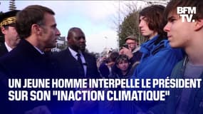 "Merci pour le futur que vous nous proposez": un jeune homme interpelle Emmanuel Macron sur son "inaction climatique"
