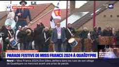 Miss France 2024: la pluie s'est invitée dans ce défilé d'Ève Gilles à Quaëdypre