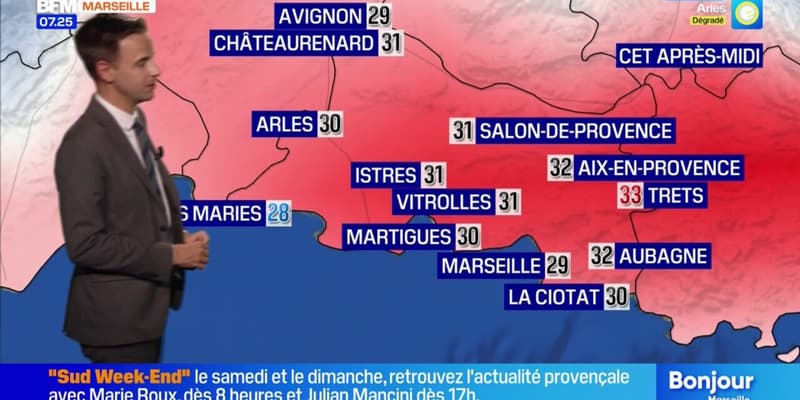 Météo Bouches-du-Rhône: des orages possibles dans la matinée suivis de belles éclaircies dans l'après-midi, 29°C à Marseille