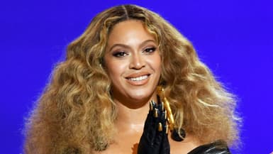 Beyoncé lors de la soirée des Grammy Awards 2021, le 14 mars à Los Angeles